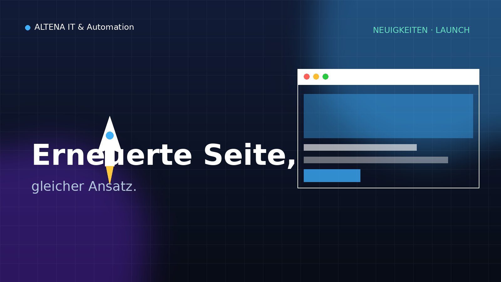 Neue Website, gleicher Ansatz: erneut online